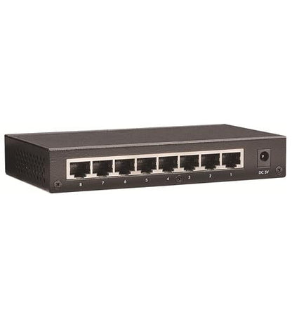 10/100 8 Port Switch, Desk, Metal