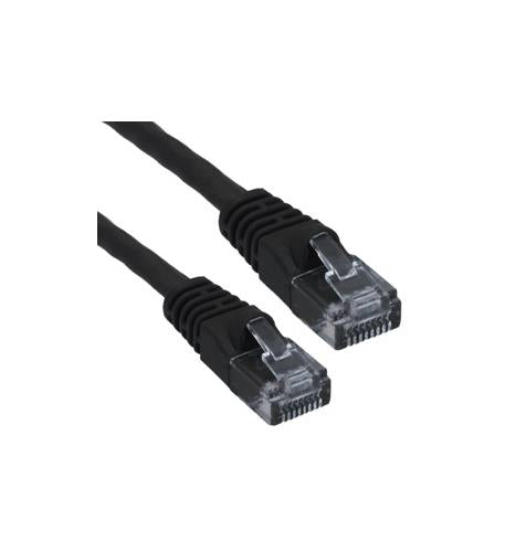 CAT6 PATCH CORD BOOTED 7' BLACK