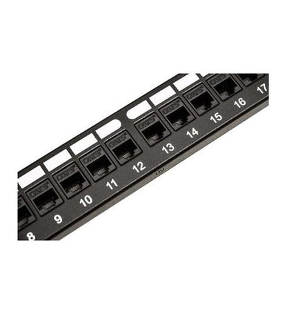 PATCH PANEL,CAT 5e,FEED Thru 24-P,1RMS