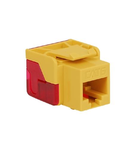 MODULE, CAT 6, EZ, YELLOW