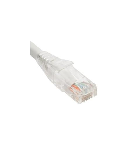 PATCH CORD CAT5e CLEAR BOOT 25' WHITE