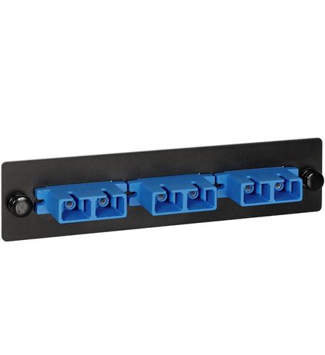 ADAPTER PANEL, 3 DUPLEX SC, 6F, BLUE, SM
