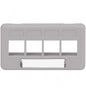 FACEPLATE FURNITURE TIA 4 PORT GRAY
