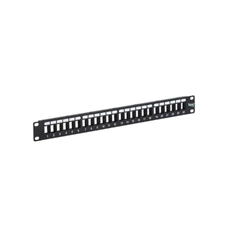 PATCH PANEL, BLANK, HD, 24-PORT, 1 RMS