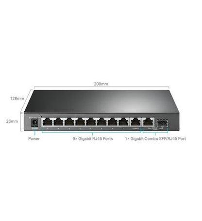 10-Port Gb Smart Switch 8 Port POEplus