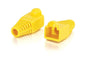 RJ45 PLUG COVER-6.0mm YELLOW-50 PK