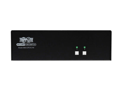 Eaton Tripp Lite Series Secure KVM Switch, 2-Port, Dual Head, DisplayPort to DisplayPort, 4K, NIAP PP4.0, Audio, TAA