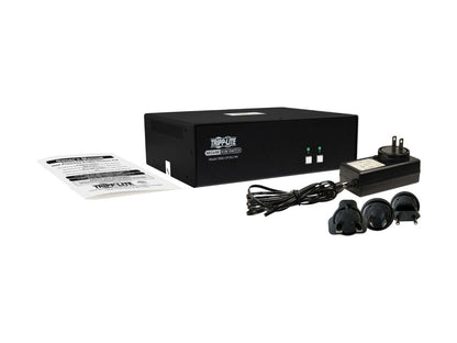 Eaton Tripp Lite Series Secure KVM Switch, 2-Port, Dual Head, DisplayPort to DisplayPort, 4K, NIAP PP4.0, Audio, TAA