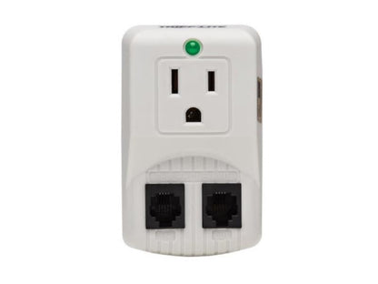 Eaton Tripp Lite Series Protect It 1-Outlet Portable Surge Protector, Direct Plug-In, 750 Joules, Tel/Modem Protection