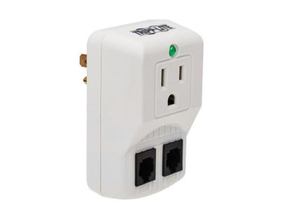Eaton Tripp Lite Series Protect It 1-Outlet Portable Surge Protector, Direct Plug-In, 750 Joules, Tel/Modem Protection