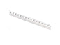 BINDING COMBS PLASTIC - WHITE 1/2IN 100P