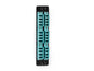 High-Density 10G Multimode Fiber Adapter Panel - Ceramic Sleeve, (12) LC Duplex, Aqua