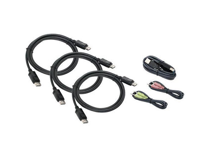Triple View DisplayPort Cable Set TAA Compliant