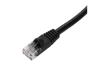 2ft Black CAT 6 PVC Ethernet Cable Snagless Bubble Boot RJ-45 M/M