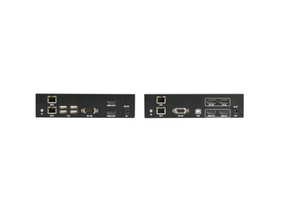 Black Box KVX Series KVM Extender over CATx - 4K, Dual-Head, HDMI/DisplayPort, USB 2.0, Serial, Audio, Local Video - KVM / audio / serial / USB extender - TAA Compliant