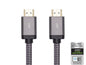 MONOPRICE 8K CERTIFIED BRAIDED ULTRA HIGH SPEED HDMI CABLE - HDMI 2.1_ 8K@60HZ_ 48GBPS_ CL2 IN-WALL RATED_ 26AWG_ 15FT_ BLACK