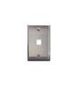 FACEPLATE, STAINLESS STEEL,1-GANG,1-PORT