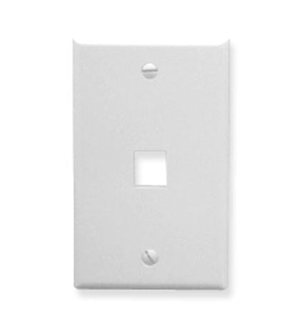 FACEPLATE, OVERSIZED, 1-PORT, WHITE