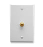 WALL PLATE, F-TYPE, WHITE