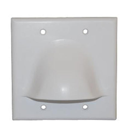 FACEPLATE 2 GANG BULK NOSE WHITE