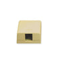 SURFACE MOUNT BOX, 1-PORT, IVORY