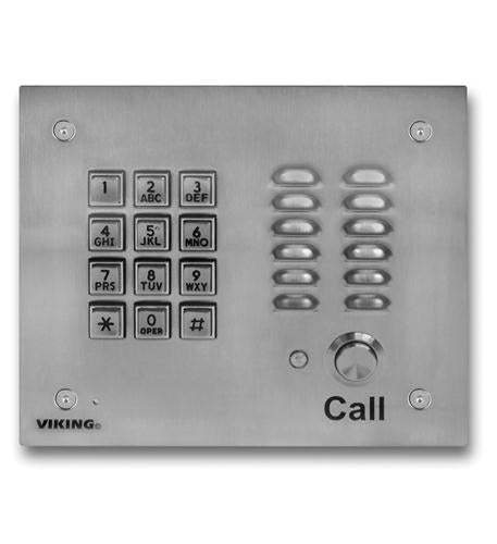 Handsfree Phone w/ Key Pad - Stainless