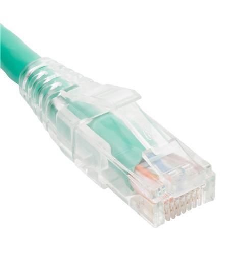 PATCH CORD CAT5e CLEAR BOOT 5' GREEN