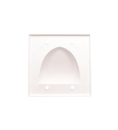 FACEPLATE 2 GANG BULK NOSE WHITE