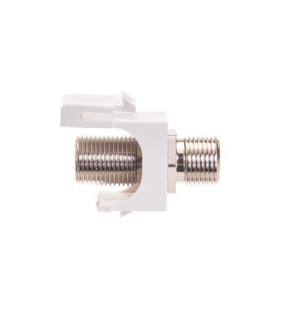 MODULE, F-TYPE NICKEL PLATED 25 PK WHITE