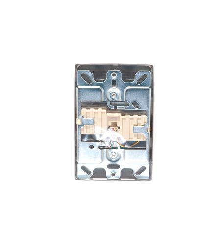 Wall Plate IDC 6P6C STAINLESS STEEL