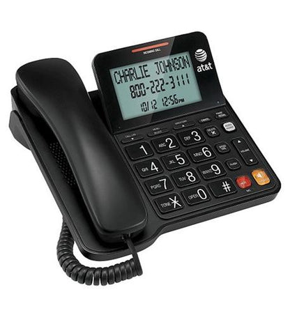 Corded Speakerphone with Display - BLACK