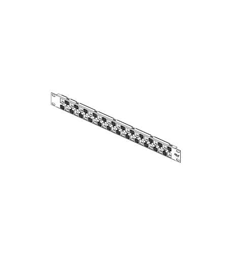 PATCH PANEL, BLANK, EZ, 24-PORT, 1 RMS