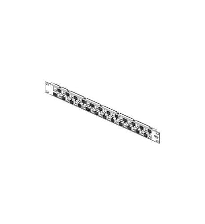 PATCH PANEL, BLANK, EZ, 24-PORT, 1 RMS