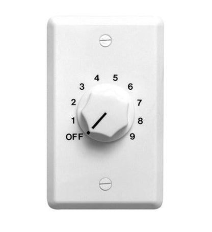 10W 70/25V Attenuator White Wallplate