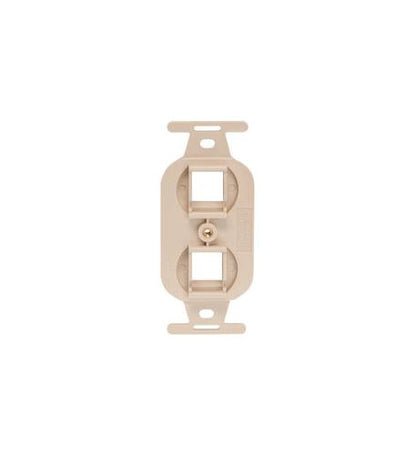 INSERT, ELECTRICAL, 2-PORT, IVORY
