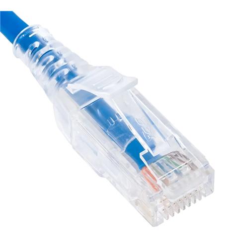 PATCH CORD, CAT 6 SLIM CLEAR SR 25PK 1FT