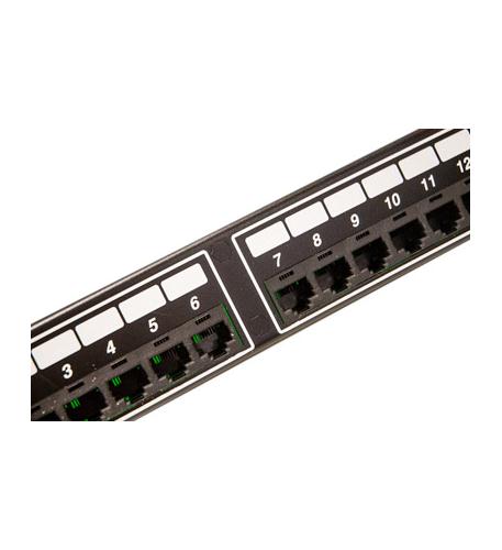 PATCH PANEL, TELCO, 8P2C, 24-PORT, 1 RM