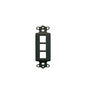 INSERT, DECOREX, 3-PORT, BLACK