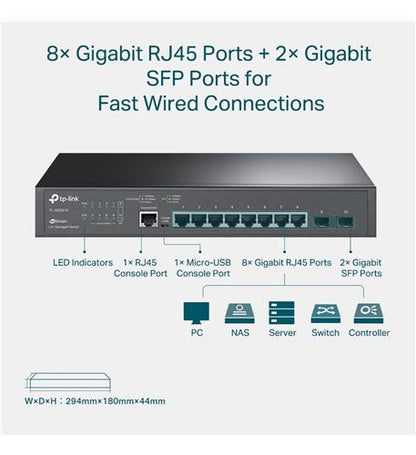 JetStream 8 Port Gigabit L2 Managed Swit