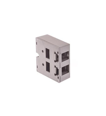 SURFACE MOUNT BOX, 2-PORT, GRAY
