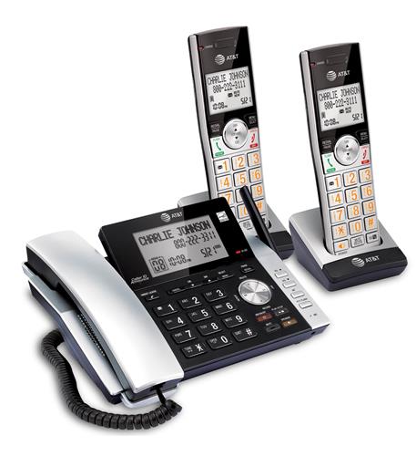 2 Handset Corded Cordless Answering Sys