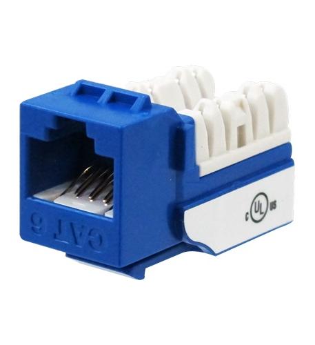 CAT6 JACK SDJ SERIES BLUE 25 PACK