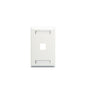 FACEPLATE, ID, 1-GANG, 1-PORT, WHITE