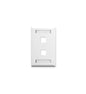 FACEPLATE, ID, 1-GANG, 2-PORT, WHITE