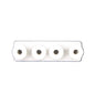 1X4 METAL MUSHROOM BOARD WHITE