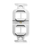 INSERT, ELECTRICAL, HD, 4-PORT, WHITE