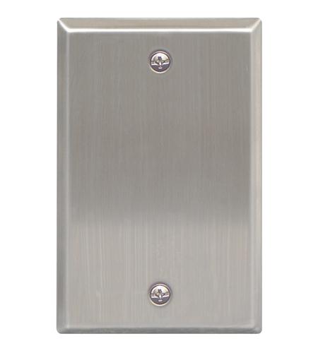 FACEPLATE 1 GANG BLANK STANLESS STEEL