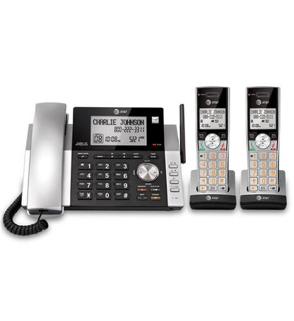 2 Handset Corded Cordless Answering Sys