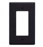 FACEPLATE, DECOREX, 1-GANG, BLACK
