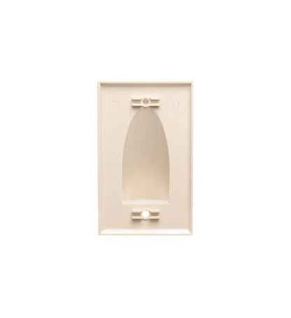 FACEPLATE, 1-GANG, BULK NOSE, IVORY